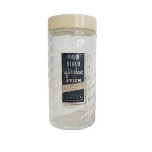VINTAGE 1940's Palm Beach After Shave Stick Collectable Glass Vanity Bottle